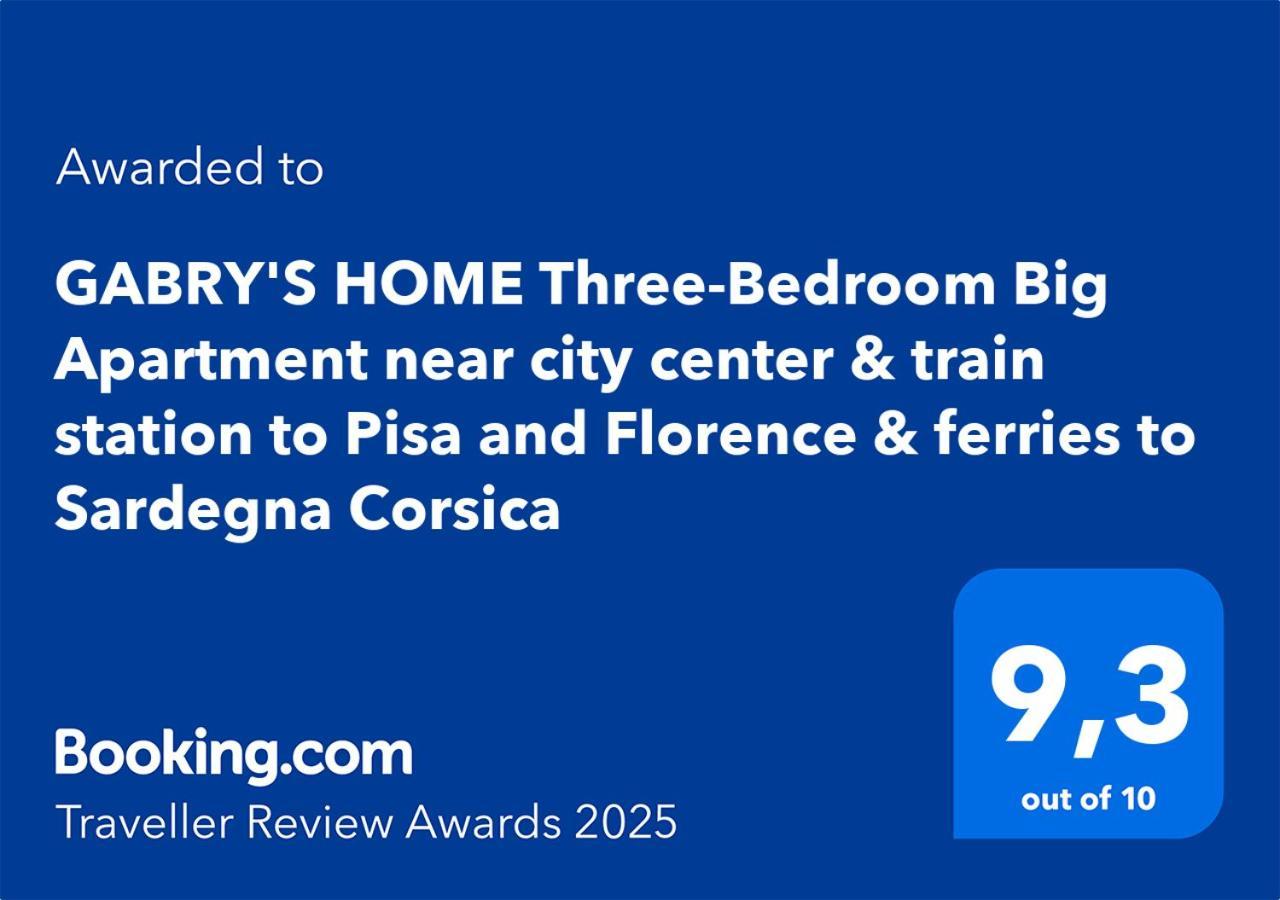 Gabry'S Home Three-Bedroom Big Apartment Near City Center & Train Station To Pisa And Florence & Ferries To Sardegna Corsica Ливорно Экстерьер фото